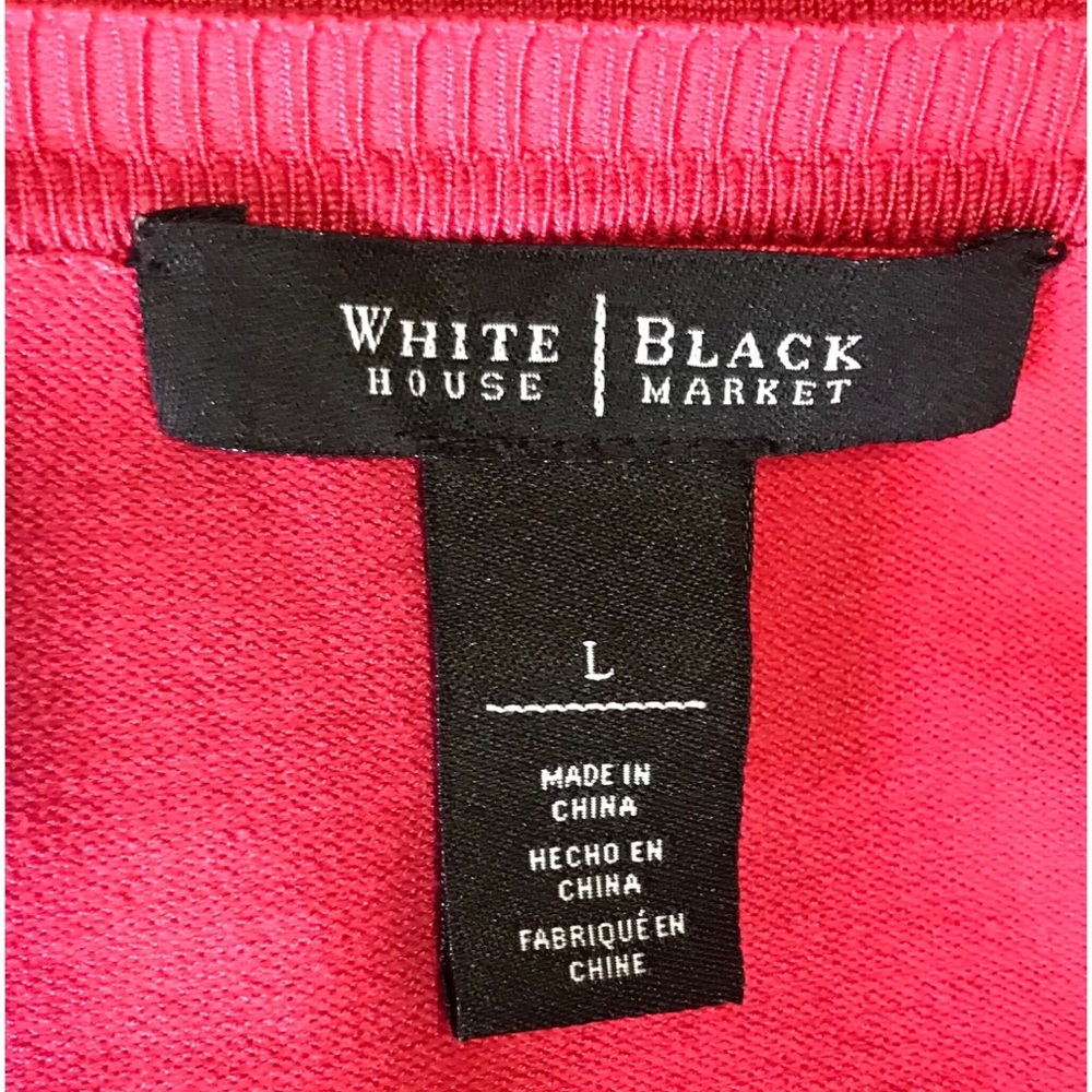 WHBM Pink Button Down Sweater - Picture 4 of 5